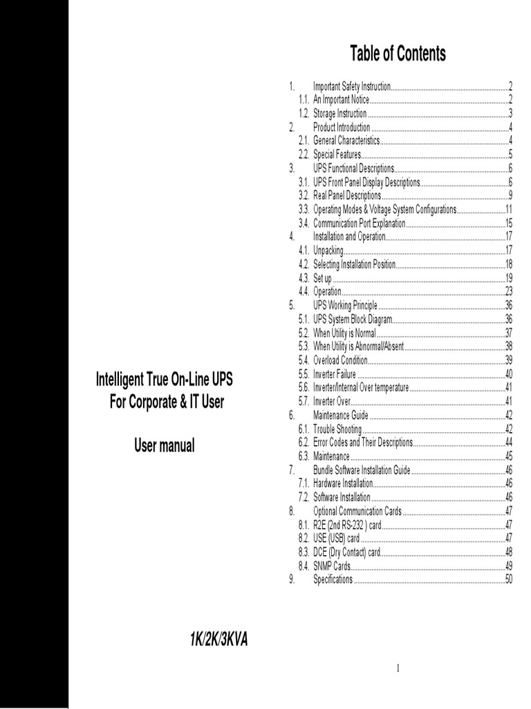 Smart UPS RT 3000 User Manual | PDF | Power Inverter | Rectifier