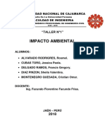 Impacto Ambiental: "TALLER N°1"