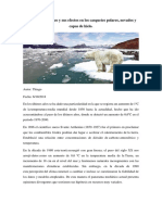 El Cambio Climático y Sus Efectos en Los Casquetes Polares
