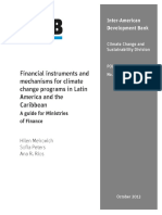 Financial Instruments and Mechanisms for Climate Change Programs in Latin America