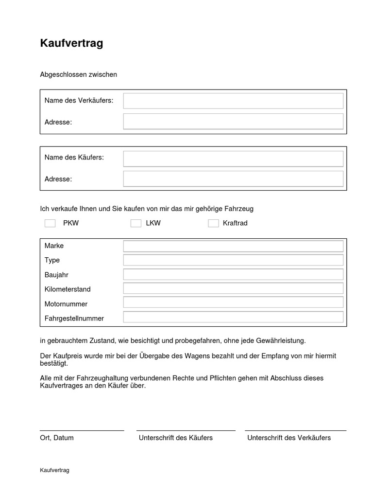 Kaufvertrag Kche Privat Pdf