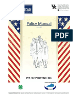 Policy Manual: Xyz Cooperative, Inc