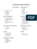 Movimentos e Golpes Da Capoeira Regional1 PDF