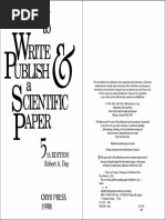 DAY, Robert. How To Write and Publish A Scientific Paper, 5th Ed.