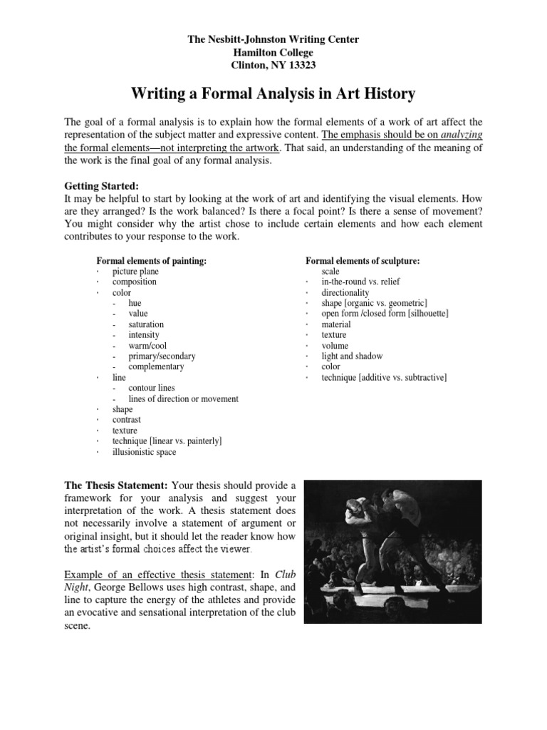 Formal Analysis in Art History Guide | PDF | Cognition | Cognitive Science
