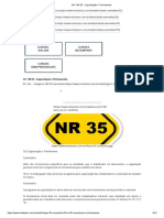NR35 - Capacitação e Treinamento