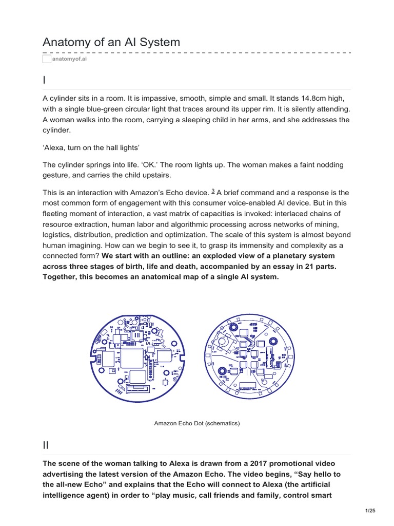 Anatomy of an ai system pdf artificial intelligence intelligence