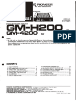 Pioneer GM-4200 ServiceManual PDF