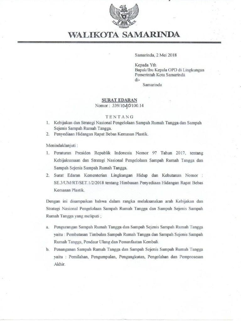 Surat Edaran | PDF