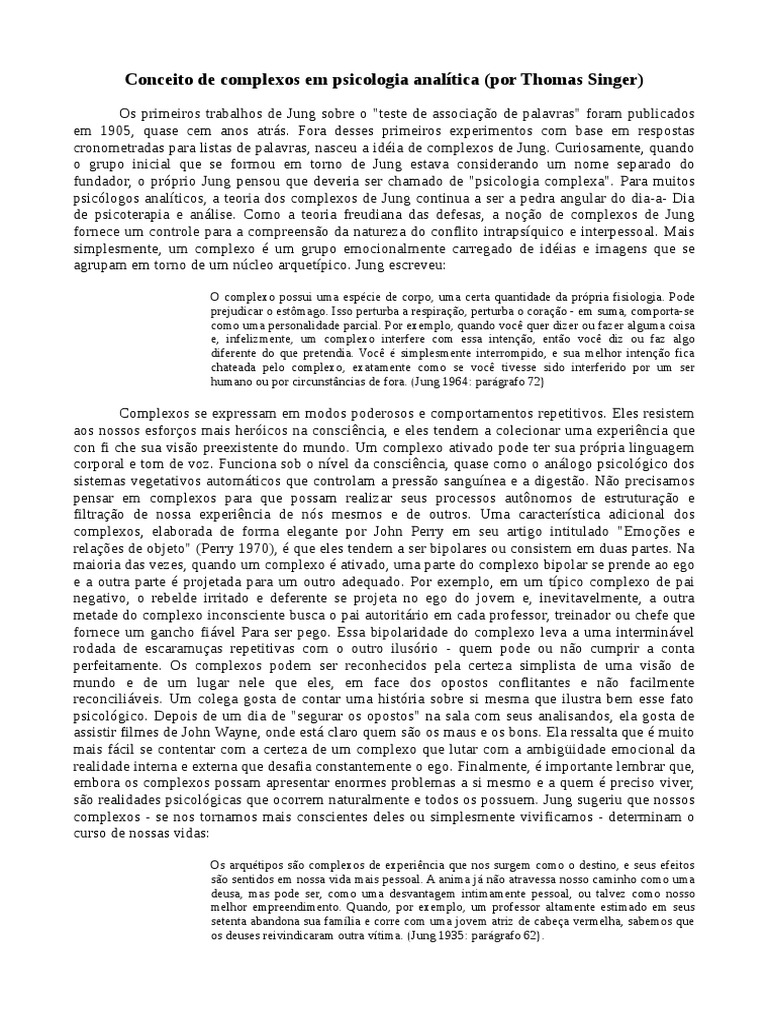 (2004) Cambray The Emerging Theory of Cultural Complexes PDF Carl