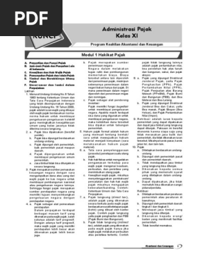 Kunci Jawaban Administrasi Pajak