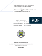 Comparisson and Correlation Between Poltek and Ub Environmental Worldview and Literacy