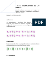 Propiedades de La Multiplicacion de Los Numeros Racionales