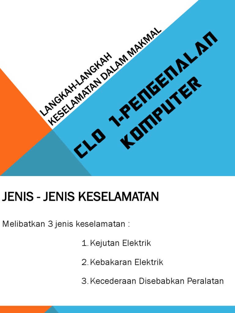 BAB1 Langkah Keselamatan BAB1 Langkah Keselamatan