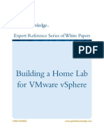 Building A Home Lab For Vmware Vsphere: Expert Reference Series of White Papers