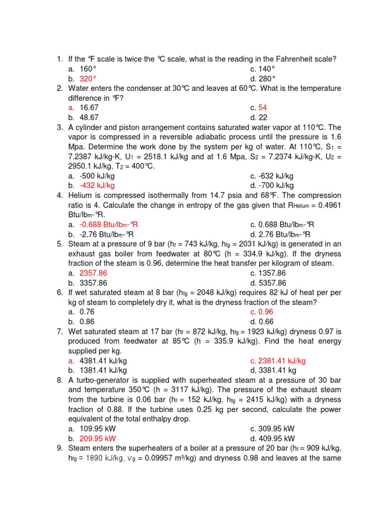 Steam Properties and Heat Transfer Calculations | PDF | Enthalpy | Pressure