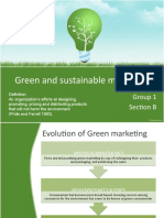 Green and Sustainable Marketing