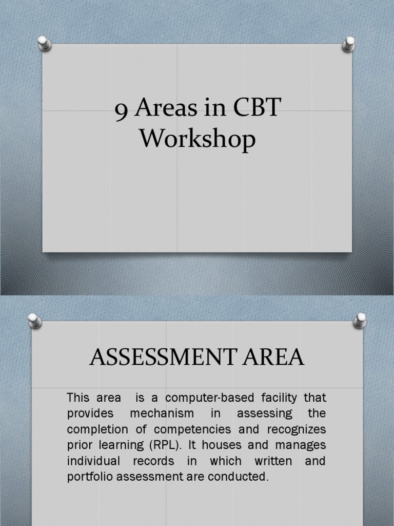 9 Components of CBT Workshop Areas | PDF | Business | Technology ...