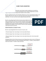 Kode Warna Resistor