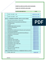 Environmental Reg Stds Toc