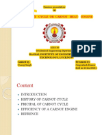 Carnot Cycle or Carnot Heat Engine: Seminar Presentation On