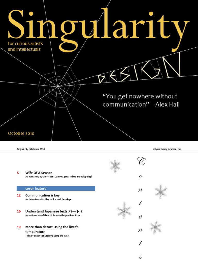 October 2010 Singularity Magazine Highlights | PDF | Cascading Style ...