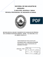 Metodologia Del Analisis y Diagnostico de Casualidad de Perdidas en El Sistema de Gestion de Riesgos - Ssoma - E.E. Rock Drill S.A.C. CIA. Minera Casapalca