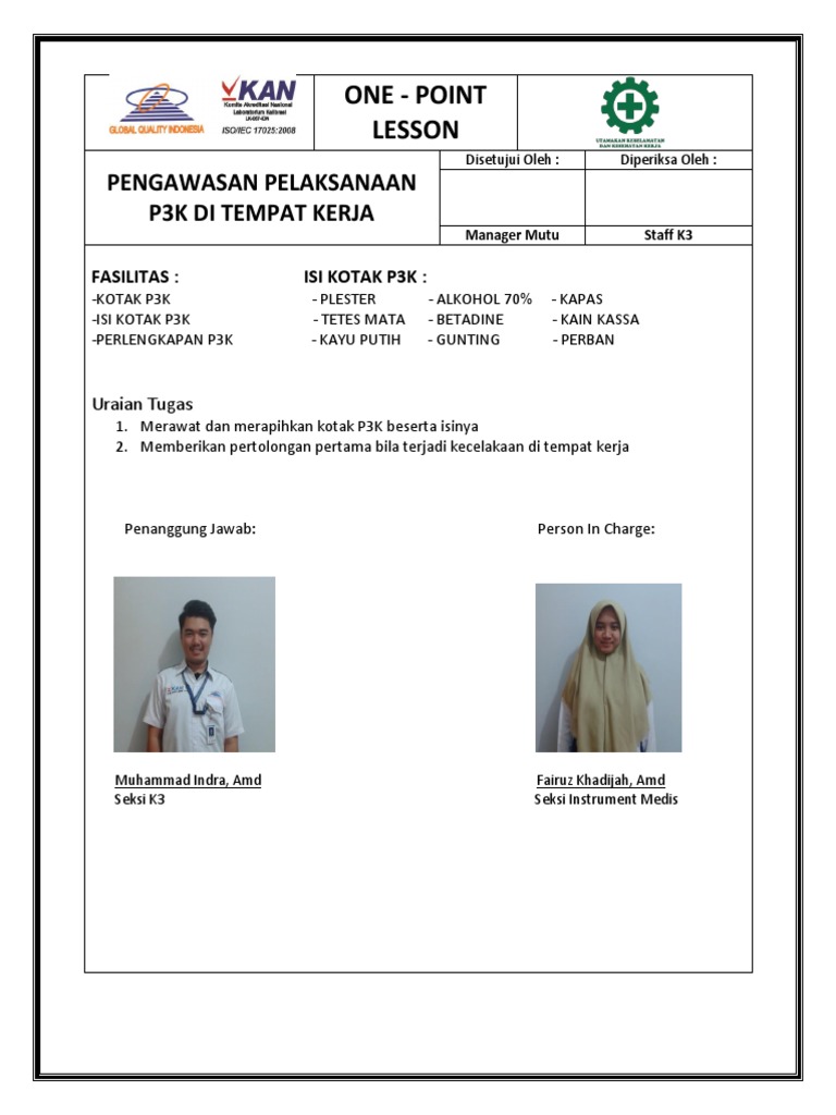 One Point Lessons | PDF