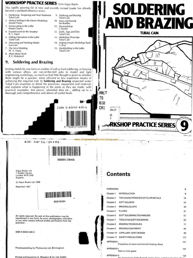 Practice Series 09 Soldering and Brazing PDF Soldering
