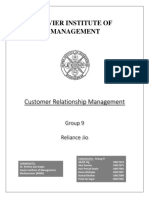 CRM Project - GRP 9 - Reliance Jio