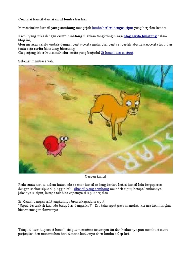 Si Kancil Si Siput