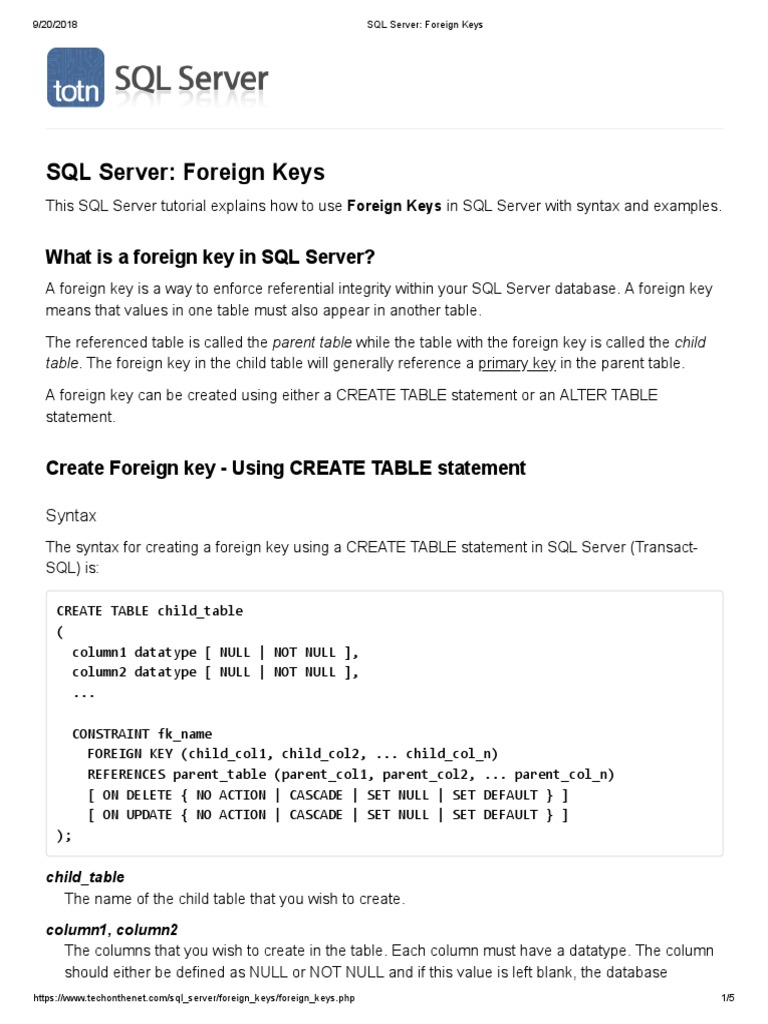 Belajar SQL Server | PDF | Data Model | Areas Of Computer Science