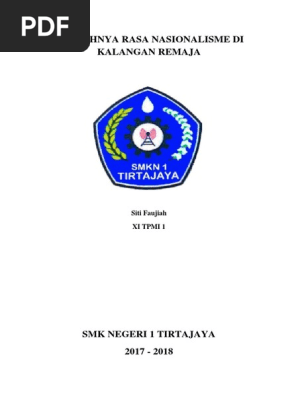 Rendahnya Rasa Nasionalisme Di Kalangan Remaja