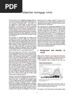 Subprime Mortgage Crisis