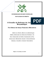 Os Desafios Da Reforma de Justiça em Moçambique