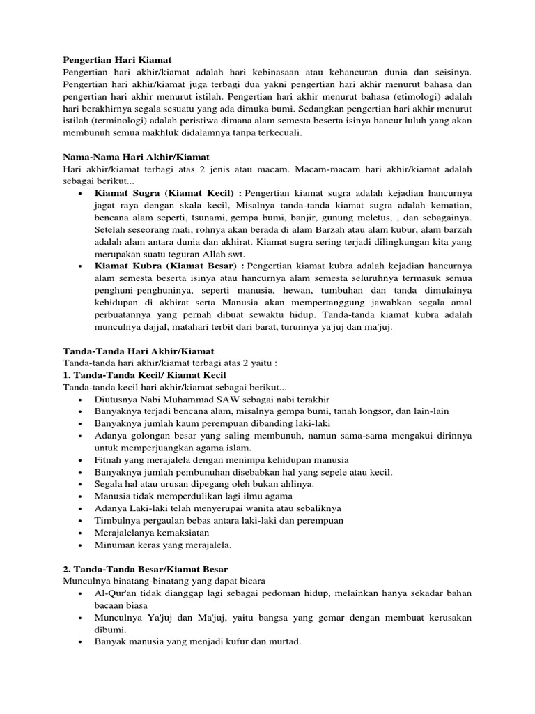 Hari Kiamat Pdf