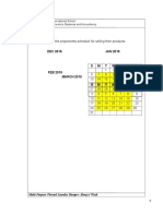 Selling Calendar: This Will Be The Proponents Schedule For Selling Their Products