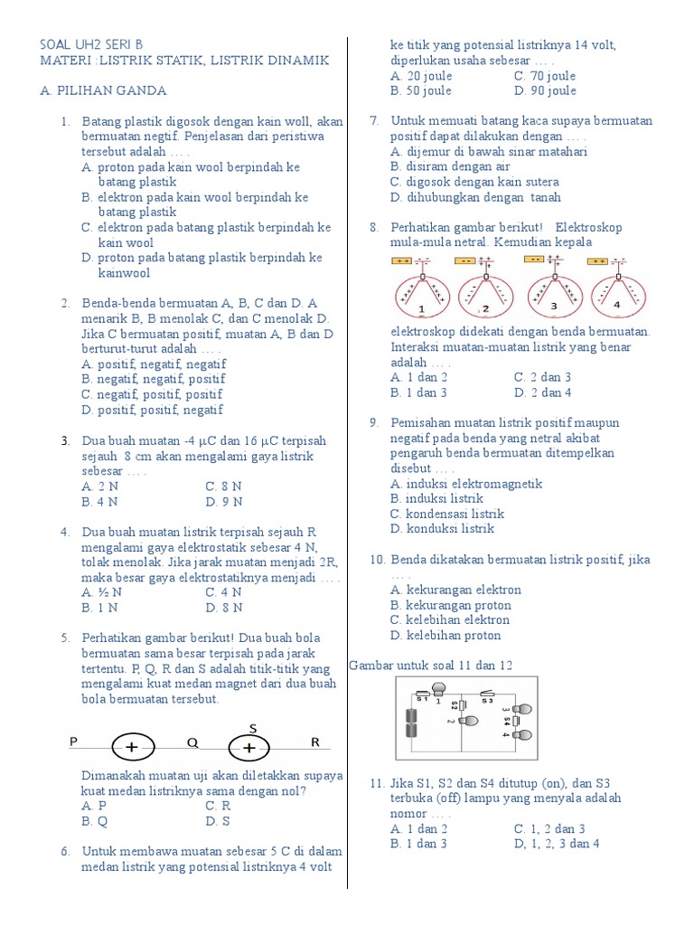 Latihan Soal Listrik Statis Dan Dinamis