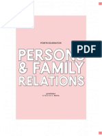 Persons and Family Relations - Fourth Examination 