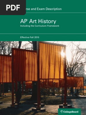 Ap Art History Course And Exam Description Pdf Advanced