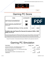 Gaming PC Score