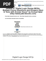 PDB Ebooks: Free Ebook Sample of "Digital Logic Design MCQS: Multiple Choice Questions and Answers (Quiz & Tests With Answer Keys) " by Arshad Iqbal