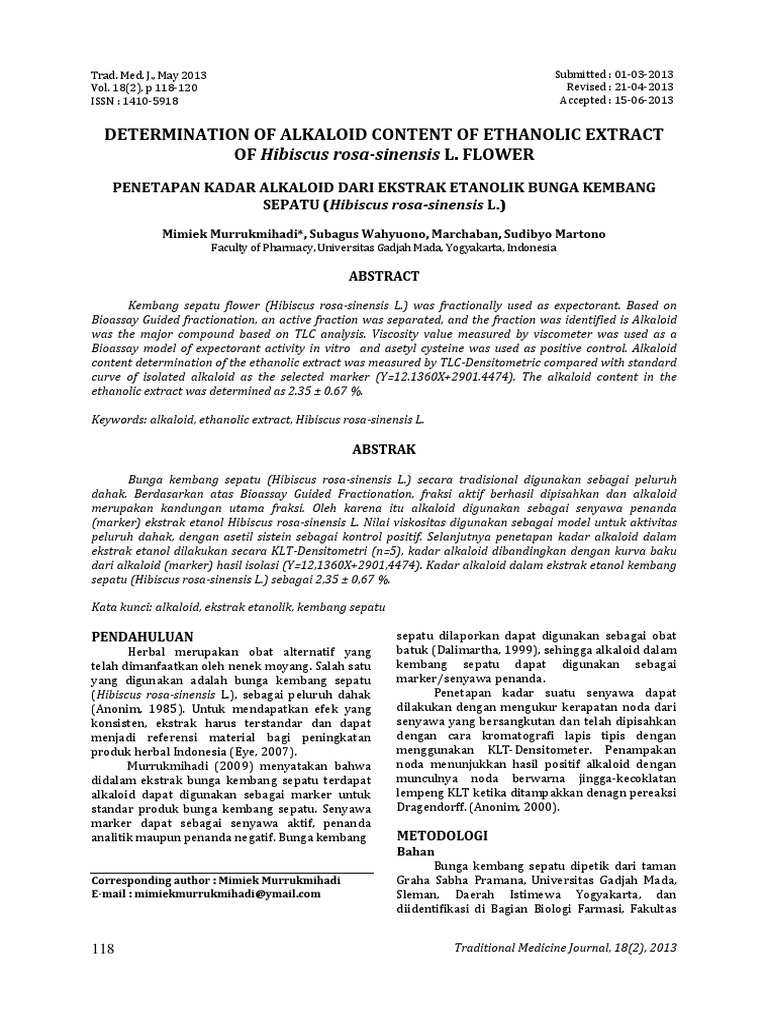 Cara Kerja Flavonoid Total PDF