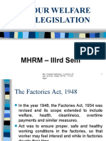 Labour Welfare and Legislation: MHRM - Iiird Sem