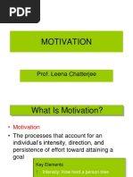 Motivation: Prof. Leena Chatterjee