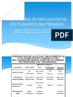 Mecanismos de Replicación de Los Plásmidos Bacterianos