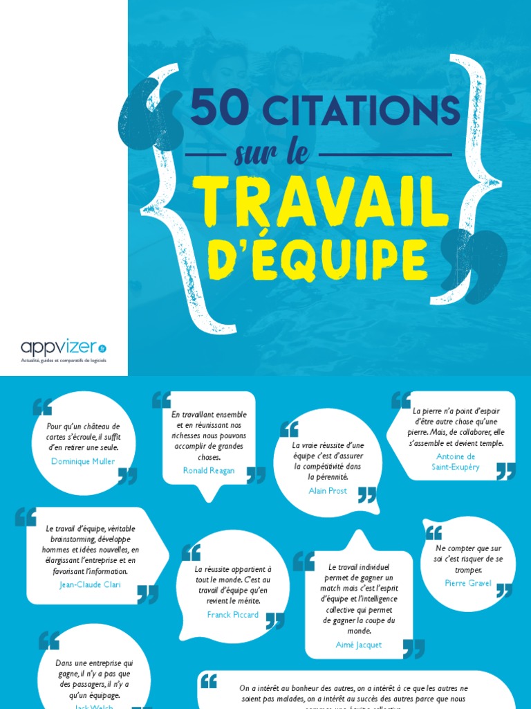 50 Citations Travail Equipe
