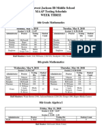 Week 3 MAAP Testing Schedule