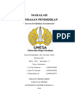 Makalah Landasan Pendidikan: " Inovasi Pendidikan Di Indonesia"