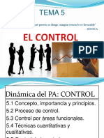 Tema 5, El Control